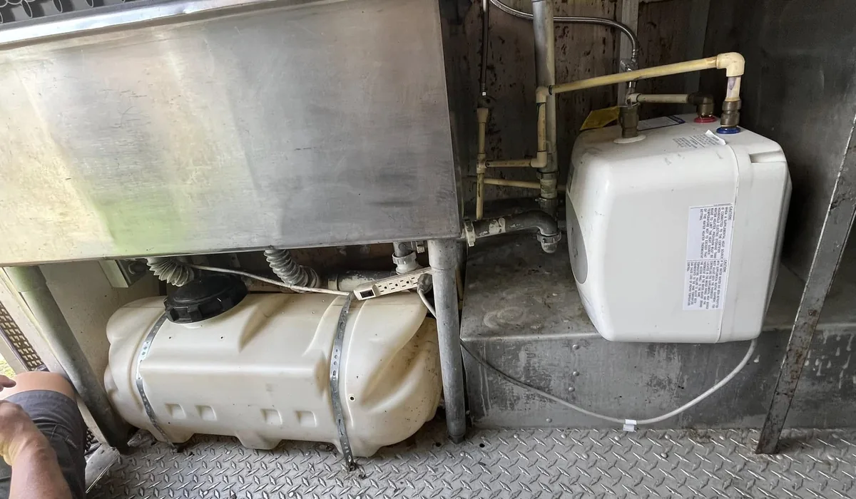 RV plumbing repair
